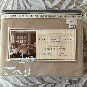 NWT King Duvet cover Tan